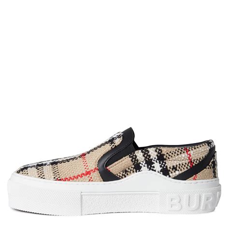 burberry vintage sneaker|Burberry slip on flat sneakers.